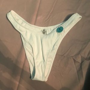 White bikini bottoms